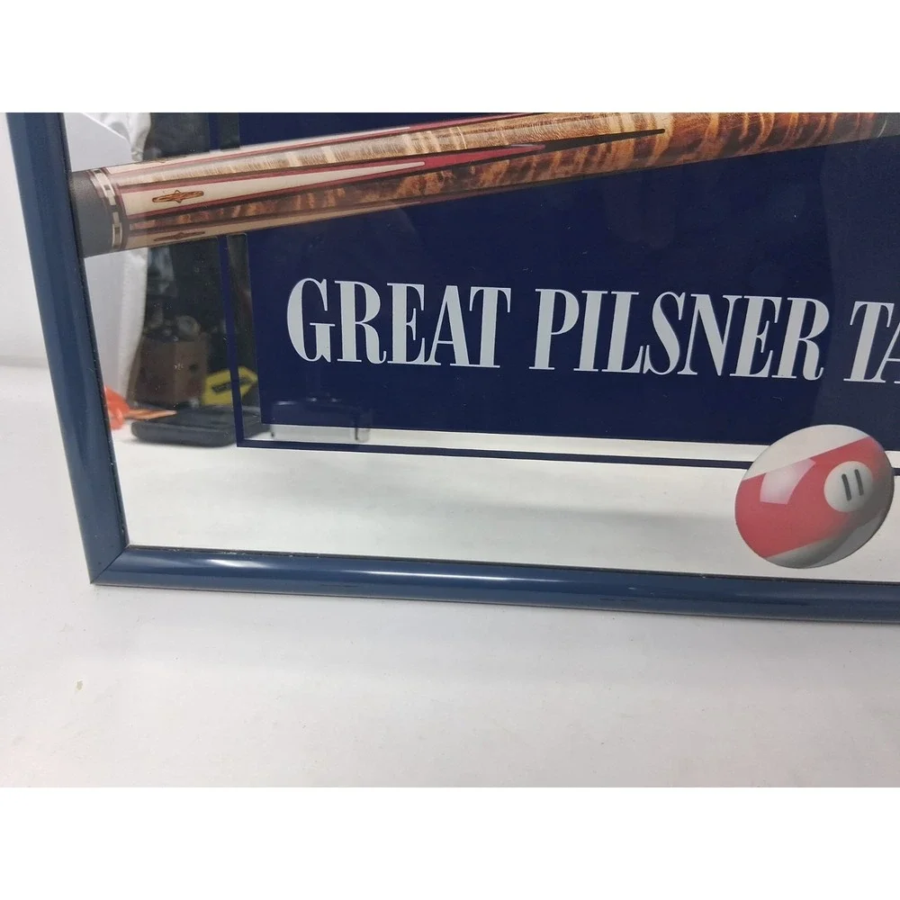 Vintage Miller Light Beer Billiards Mirror